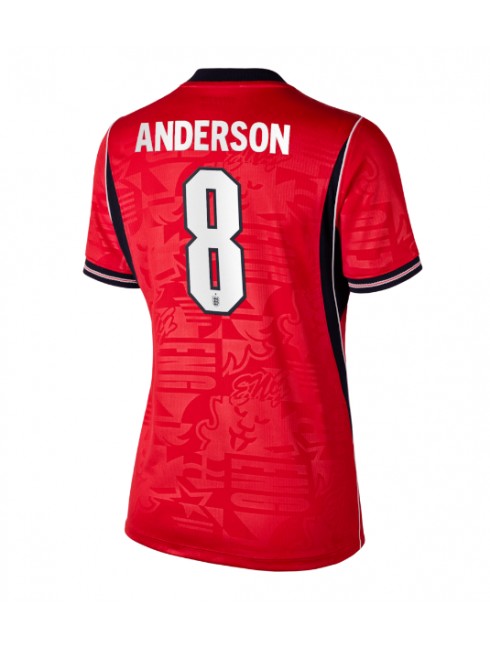 Zenske Futbalové oblečenie Anglicko Elliot Anderson #8 MS 2026 Krátky Rukáv - Preč Zenske Futbalové oblečenie Anglicko Elliot Anderson #8 MS 2026 Krátky Rukáv - Preč